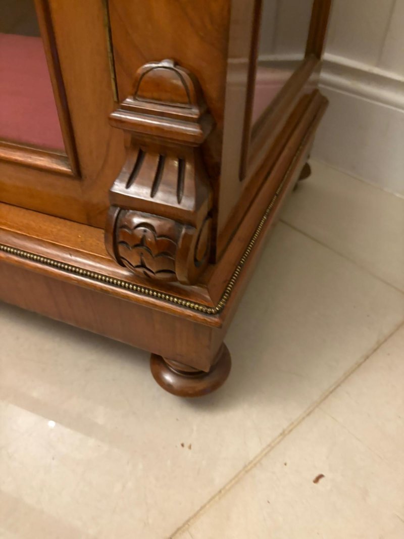 Attractive Antique Mid-19th Century Inlaid Mahogany Side / Display Cabinet